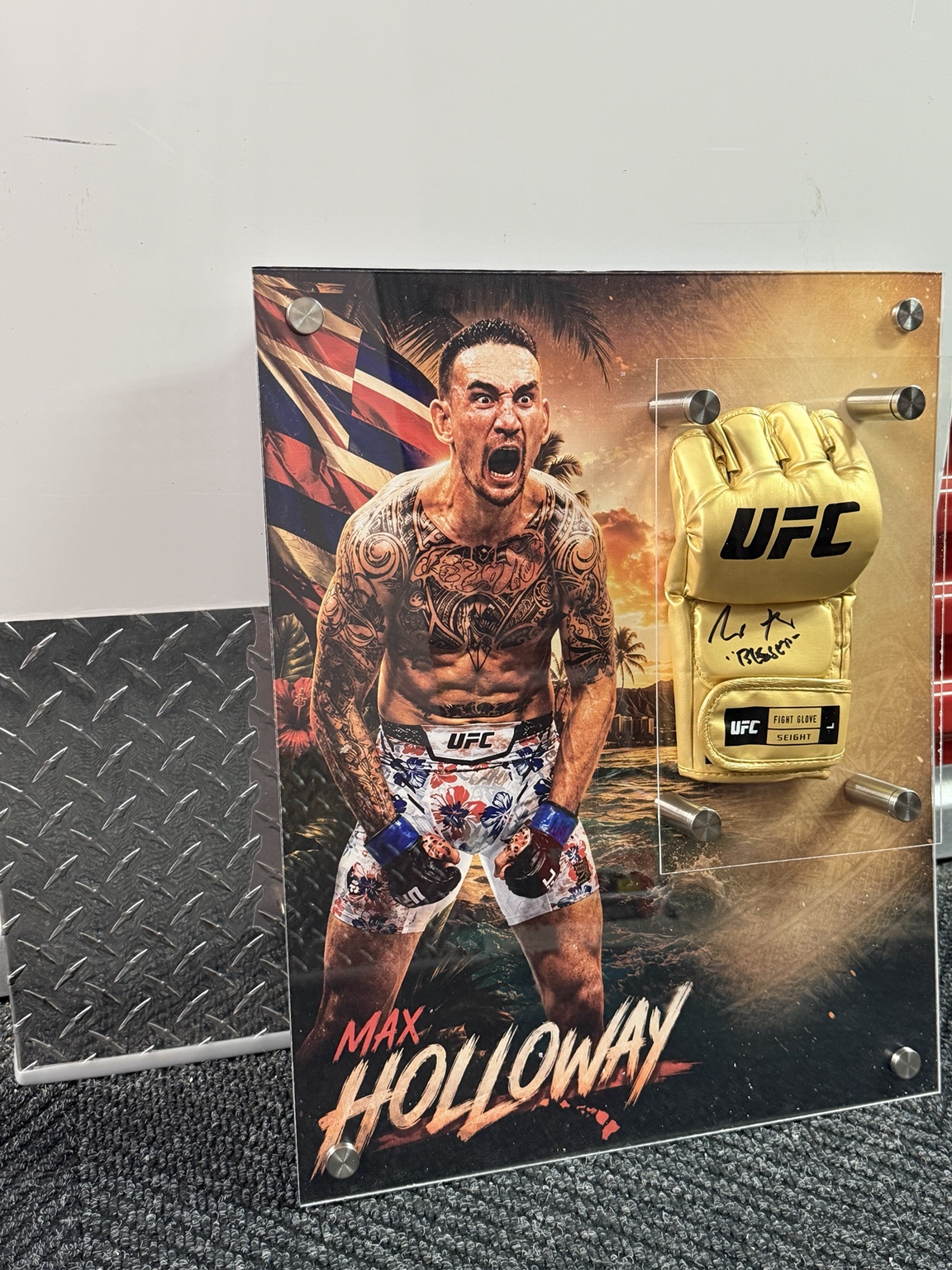 Max Holloway — Gold Glove Display