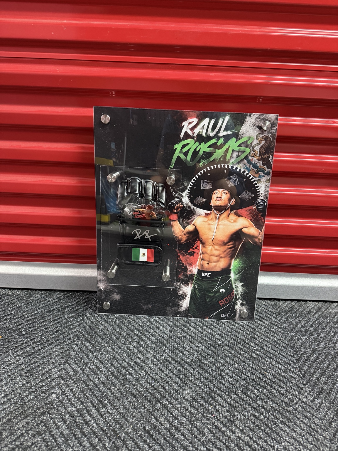 Raul Rosas Jr. — Signed Glove Display